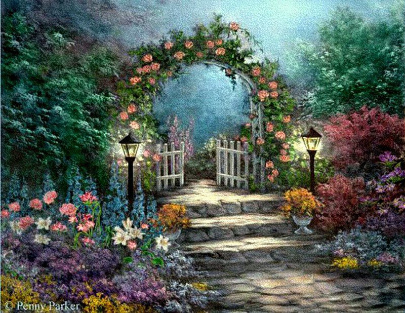 Калитка в цветах - оригинал