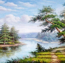 Схема вышивки «Пейзаж»