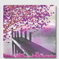 Схема вышивки «Розовый туман»