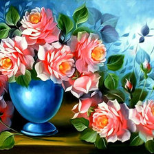 троянди в вазі