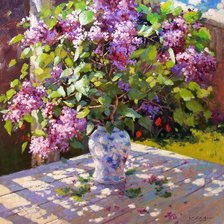 Схема вышивки «сирень 4»