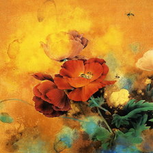 Схема вышивки «рисованные цветы-1»