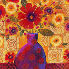 Схема вышивки «рисованные цветы-11»