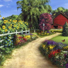 Схема вышивки «В саду»