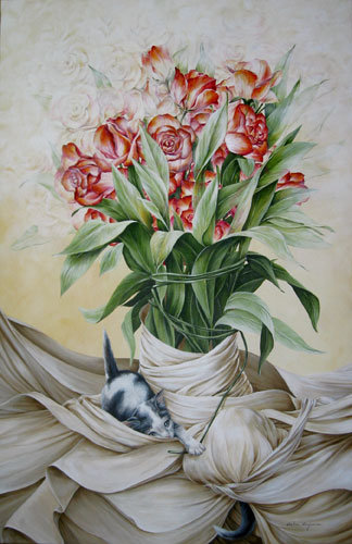 хулиганы - коты, натюрморт, котята, котики - оригинал