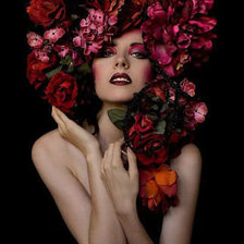 Схема вышивки «девушка»