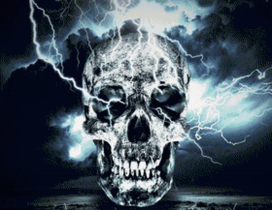 " Грозный " череп - череп, мистика, страшно - предпросмотр