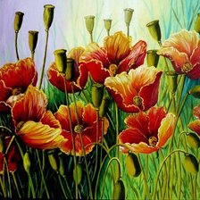 Схема вышивки «картина маки»