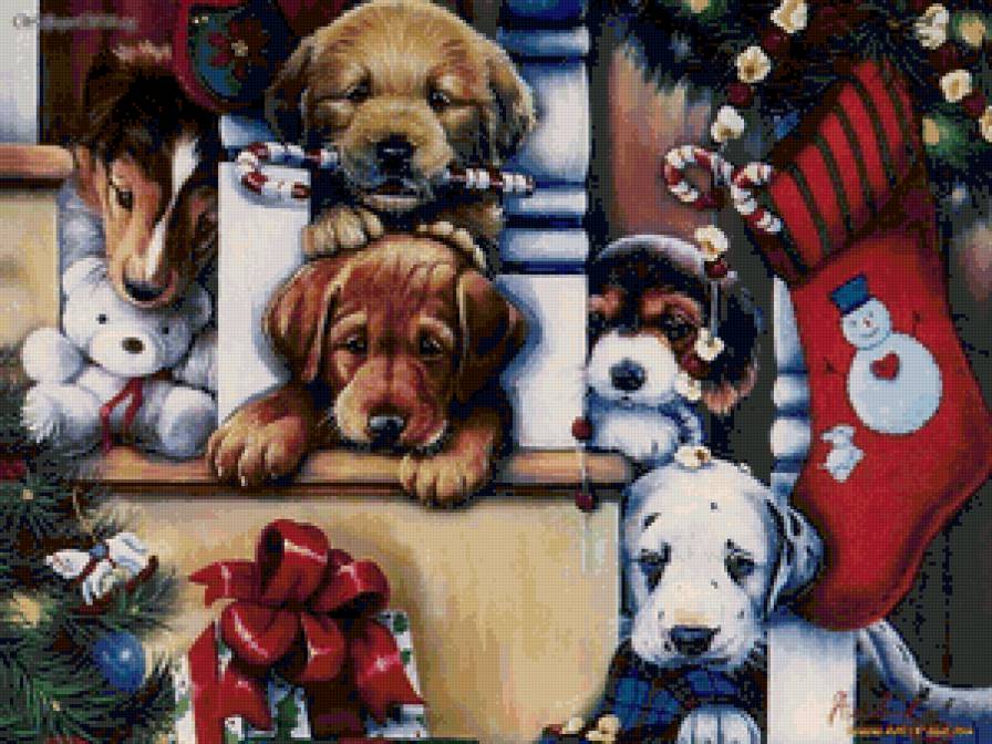 К вам с подарками - животные, кошки, собаки - предпросмотр