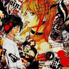 Схема вышивки «тетрадь  смерти.аниме»