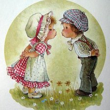 Схема вышивки «Детская парочка 1.»