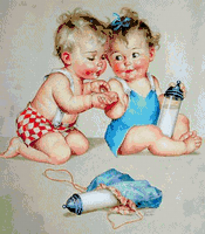 Детская парочка 4.. - предпросмотр