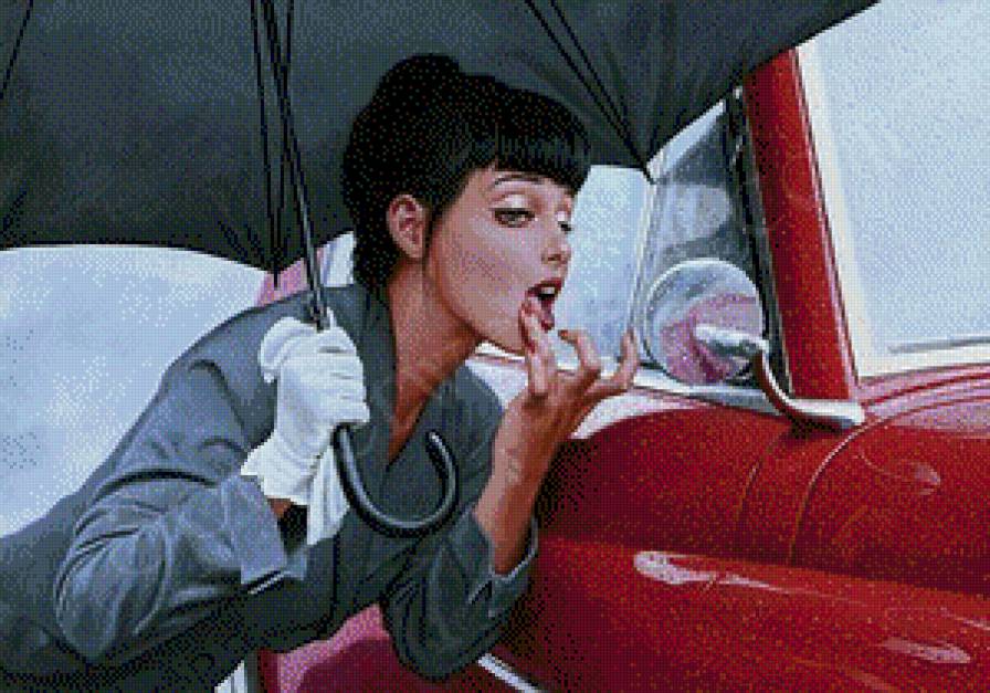 Под дождем - погода.сезоны, зонт, дождь - предпросмотр