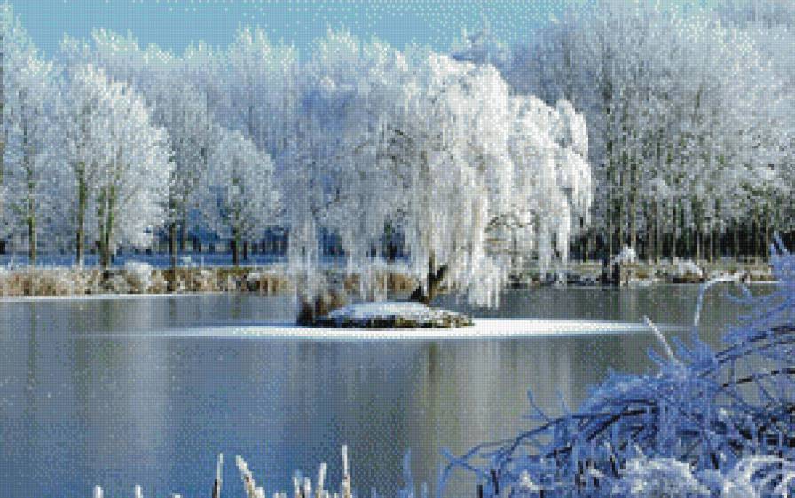 зимнее озеро - озеро, зима - предпросмотр