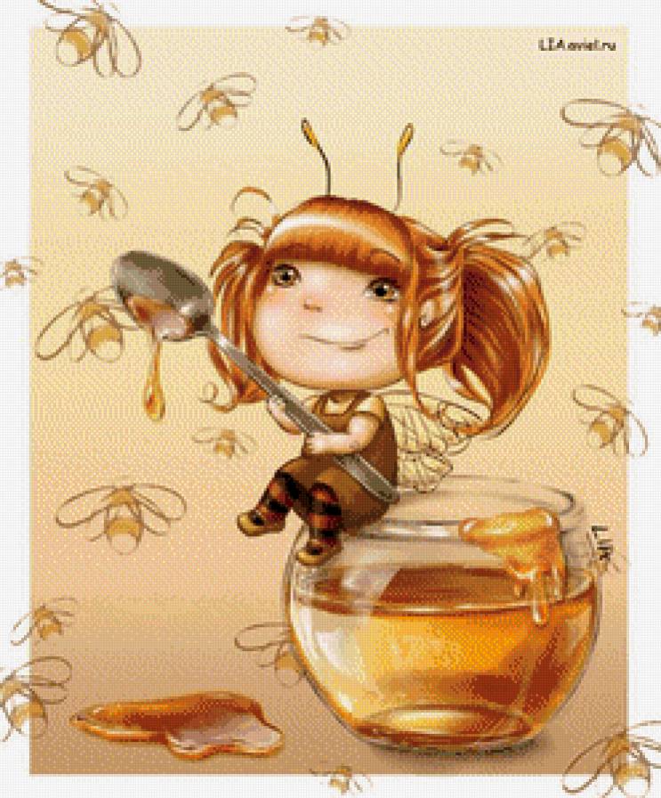 Может медку? - фея, мед, кухня - предпросмотр