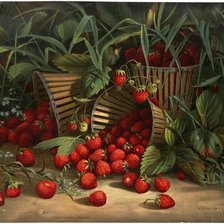 Схема вышивки «земляника»