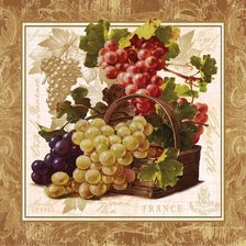 Схема вышивки «виноград»