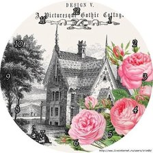 Схема вышивки «часы»