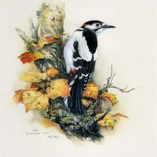 Схема вышивки «птица 4»