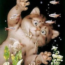 Схема вышивки «кот 3»