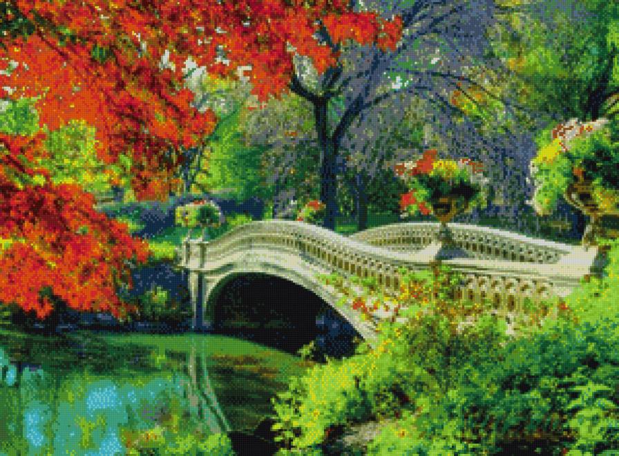 мостик - парк мостик природа - предпросмотр