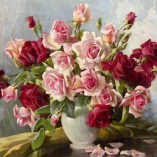 Схема вышивки «розы»