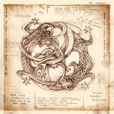 Схема вышивки «Ирина Винник Октябрь»