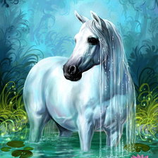 Схема вышивки «ЛОШАДЬ»