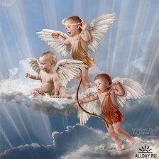 Схема вышивки «амурчики»