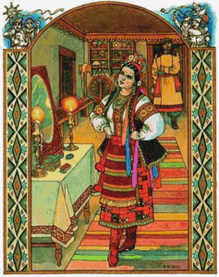 украинский мотив - украинский мотив, девушка, парень - предпросмотр