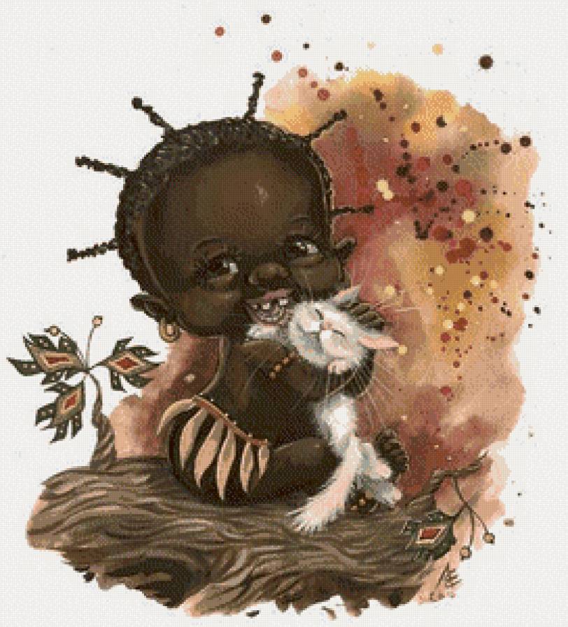 попуасик - ребенок, котенок - предпросмотр