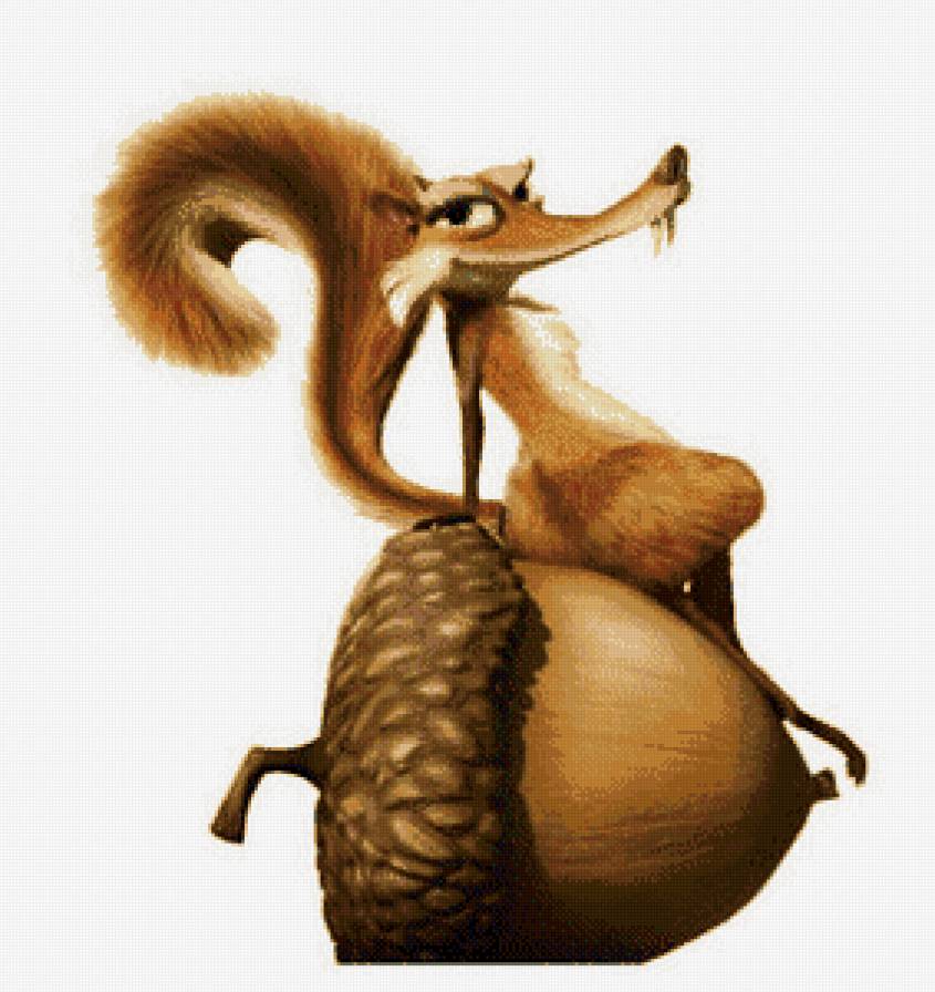 ледниковый период - орех, белка - предпросмотр