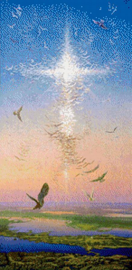 Между небом и землёй - картина угланова - предпросмотр