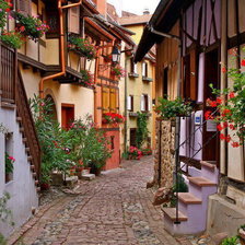 Схема вышивки «Уютная улочка»