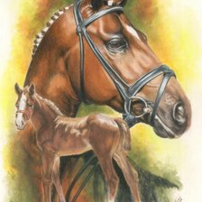 Схема вышивки «лошади»