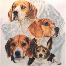 Схема вышивки «собаки»