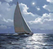 одинокая яхта