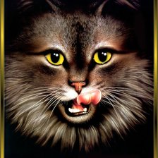 Схема вышивки «Кошка»