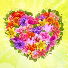 Схема вышивки «подушка  - сердце полное радости»