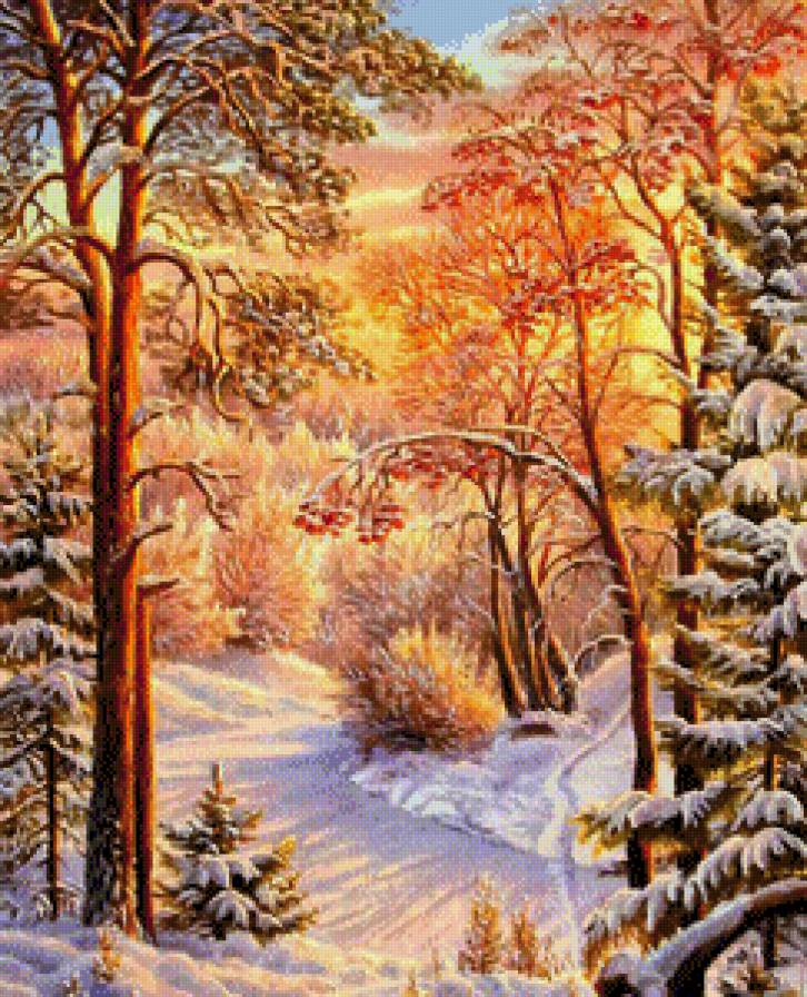 Зимний лес - зима, новый год, природа, пейзаж - предпросмотр