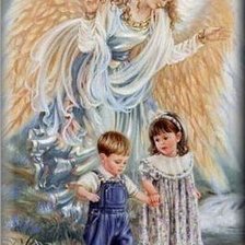 Схема вышивки «angel de la guarda»