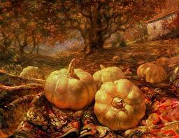 Натюрморт с тыквами - оригинал