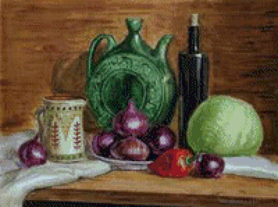 Натюрморт с овощами - для дачи, овощи, для кухни, урожай - предпросмотр