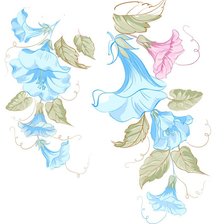 Схема вышивки «вьюнок»