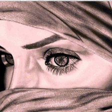 Схема вышивки «девушка»