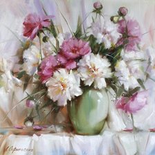 Схема вышивки «piwonie»