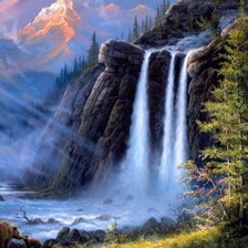 Схема вышивки «водопад»