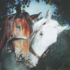 Схема вышивки «лошади»