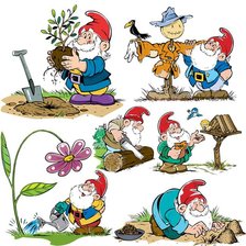 Схема вышивки «гномы»