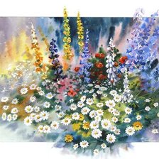 Схема вышивки «нежная акварель»